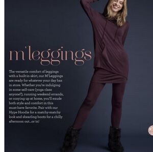 Cabi 3672 Burgundy M’leggings NWT XL